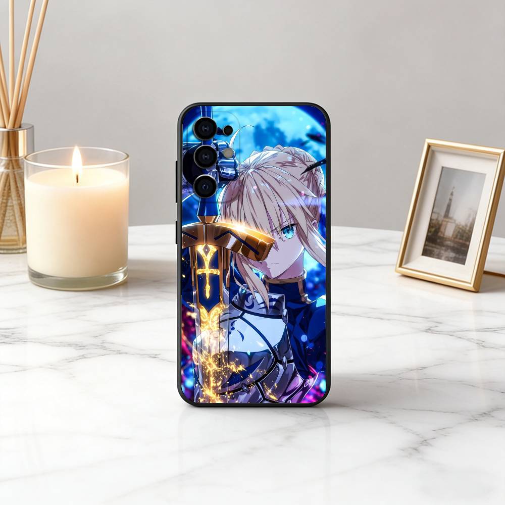 Fate Z-zero Stay Night cool S-Saber Phone Case For Samsung S25,S24,S21,S22,S23,S30,Ultra,S20,Plus,Fe,Soft Silicone Black Cover
