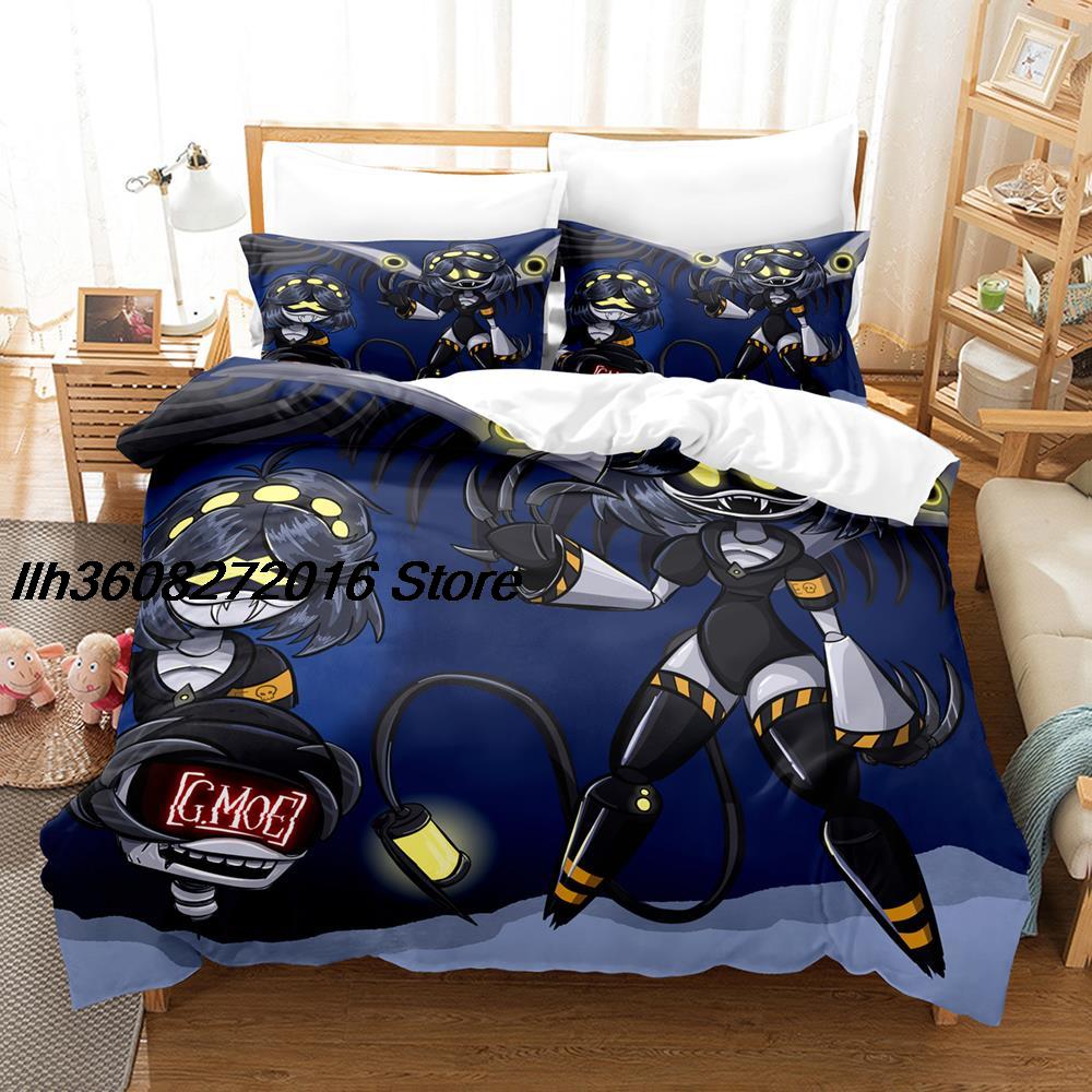 Murder Drones Bettwäsche-Set, Einzelbett, Doppelbett, Queensize-Bett, Kingsize-Bett, Bettbezug-Set für Erwachsene und Kinder, 3D-Anime-Bettlaken-Set