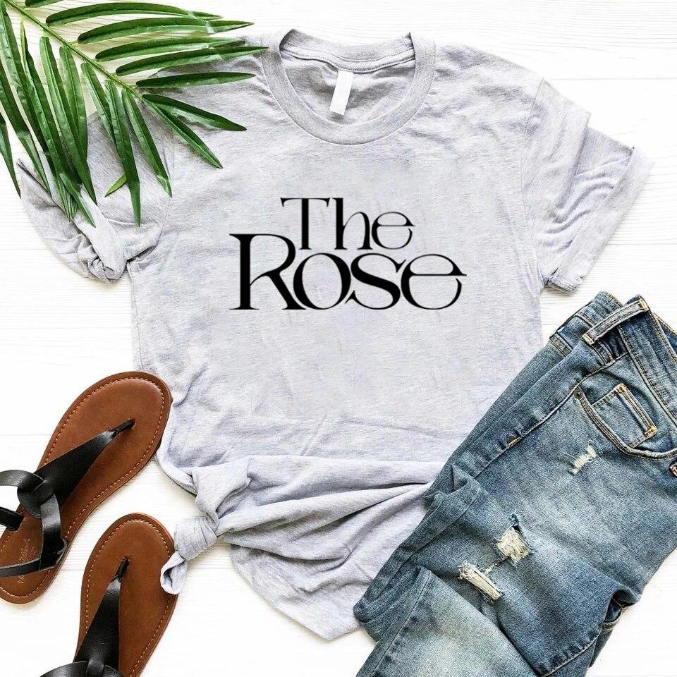 Koszulka Rose Kpop koszulka z powrotem do mnie koreańska koszulka grupowa damskie graficzne t-shirty z krótkim rękawem T-shirt Streetwear najlepsze ubrania damskie