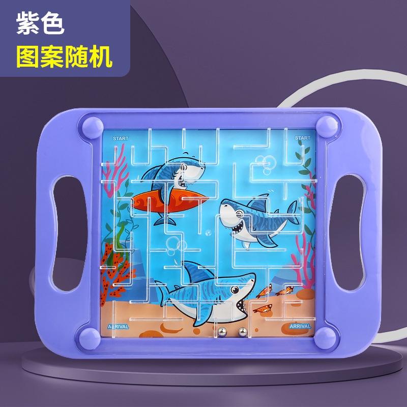 Cross-border Handheld Ball Balance Toy For Children Plastic Material 20x14.5cm Size Wholesale StyleC