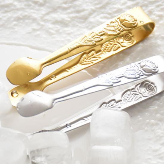 Food Clip Heat-resistant Wide Application Stainless Steel Retro Style Wear-resistant Ice Clip Kitchen