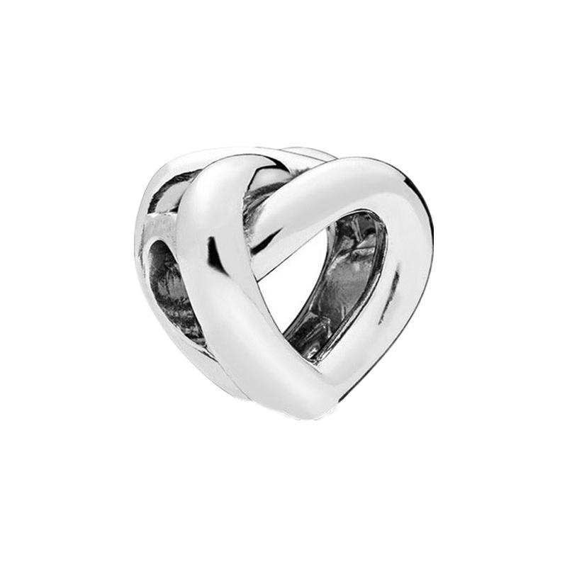 Europeans DIY Angel Mom Heart Sparkling Paw Print Cherry Blossom Charm Beads Fit Original Silver Bracelet Jewelry