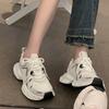 Fried Street Dad Shoes Girl 2025 New Autumn and Winter Versatile Thick-soled Breathable Little White Mesh Shoes Casual Sneakers