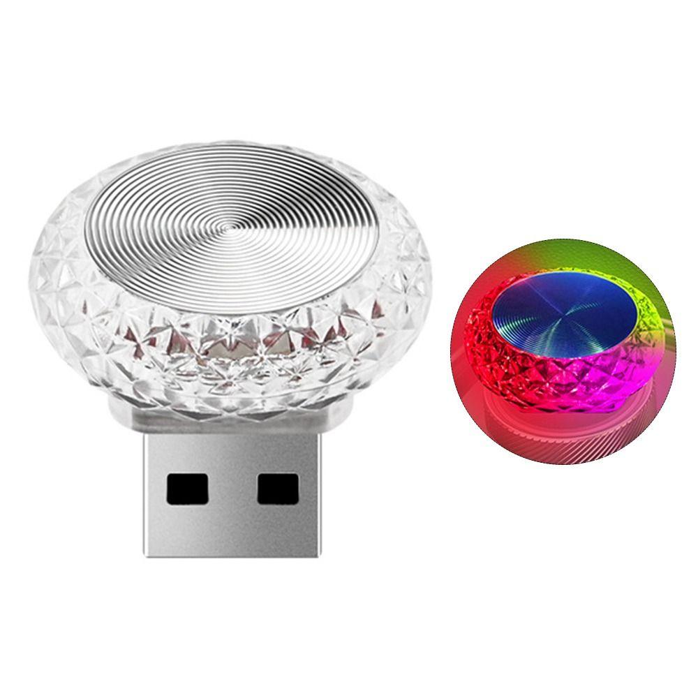 Portable Car Atmosphere Lamps LED Decorative Ambiance Lamp Colorful USB Ambient Light