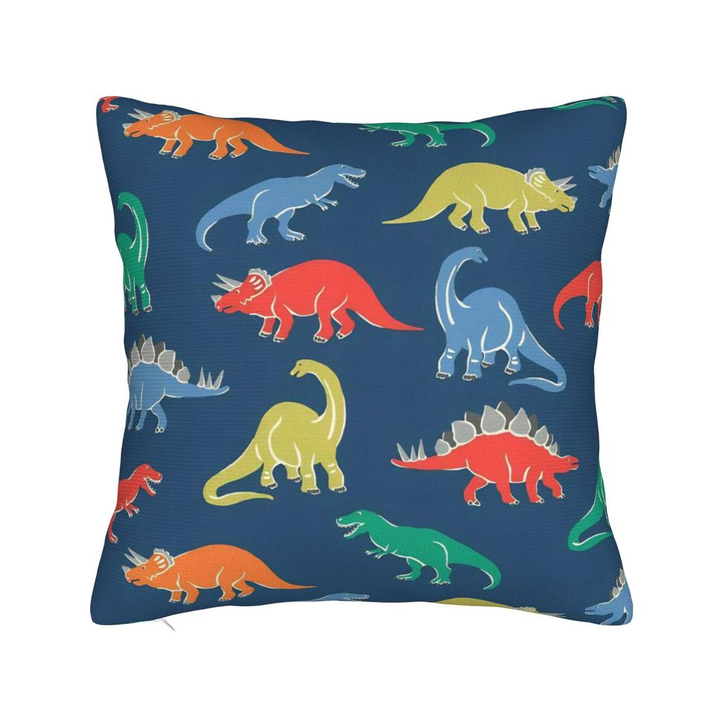 Pillow Cover Fun Dinosaur Pattern Novelty Pillow Case For Sofa Couch Bed Living Room Pillowcases