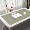 Large Dirt-Resistant Leather Mouse Pad - Double-Sided, Scratch & Wear-Resistant for Gaming & Office Desk.