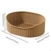 Cat Bed, Woven Basket, SemiEnclosed, Snug, Easy To Clean, Indoor Retreat Rattan Weave 45x35x17cm