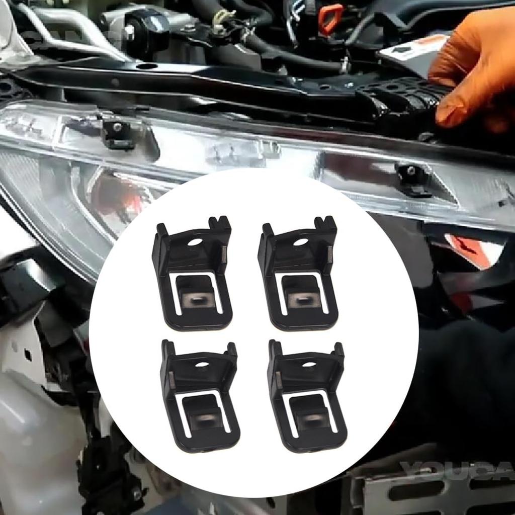 Set of 4 Upper Headlight Lens Housing Bracket Retainer Clip Front Left Right