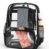 Pvc Clear School Backpack With Multiple Pockets Waterproof Design For Students
