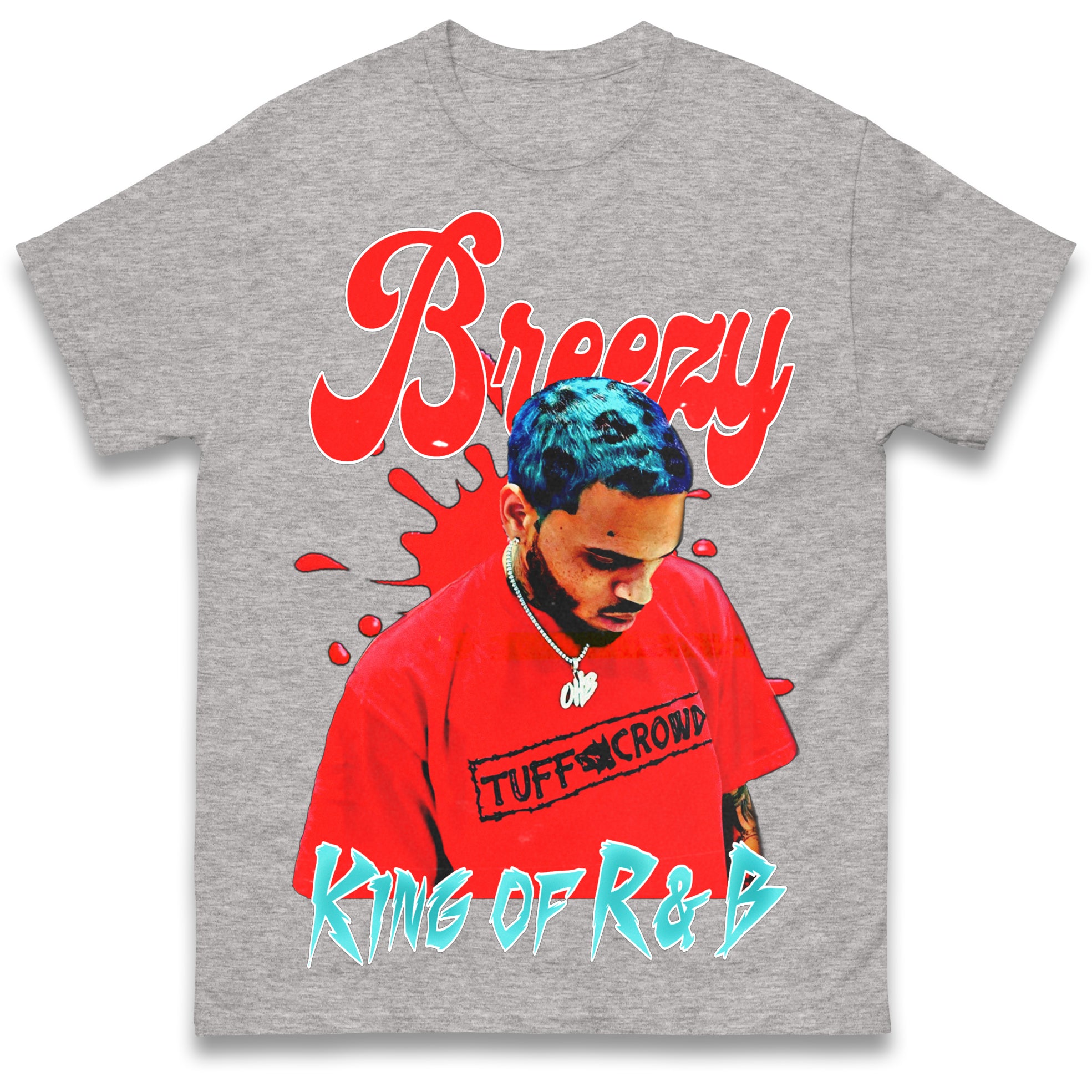 Breezy King of R&B Mens T Shirt Womens Tops Tees 2XL