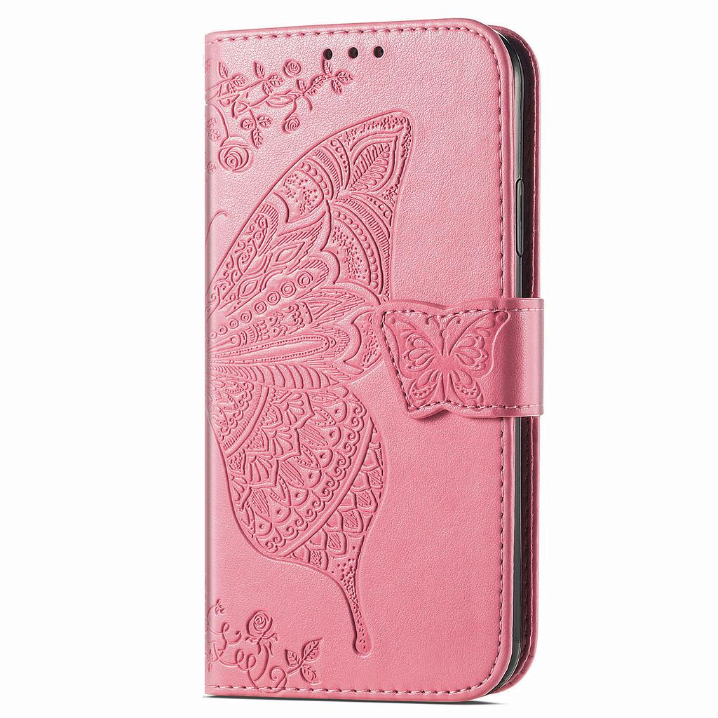 For Motorola Moto G24 Power Case Floral Butterfly PU Leather Flip Phone Cover