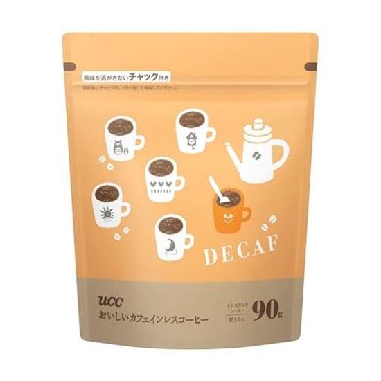 Delicious decaffeinated instant coffee bag 90g decafzipper included