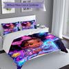 3pcs Custom Name Stars Adventure Bedding Set Printed Bedding Set Duvet Cover Closure Includes 1 Duvet Cover & 2 Pillowcases Bedroom Decor