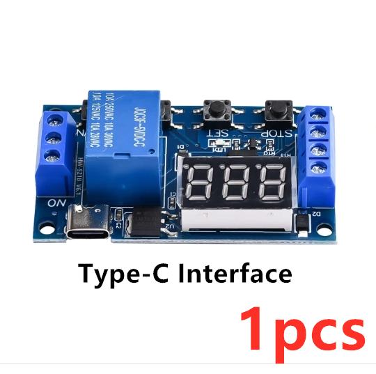 1-10pcs Timer Relay Time Delay Relay DC 6-30V Delay Controller Board Trigger Delay Switching Relay Module with LCD Display