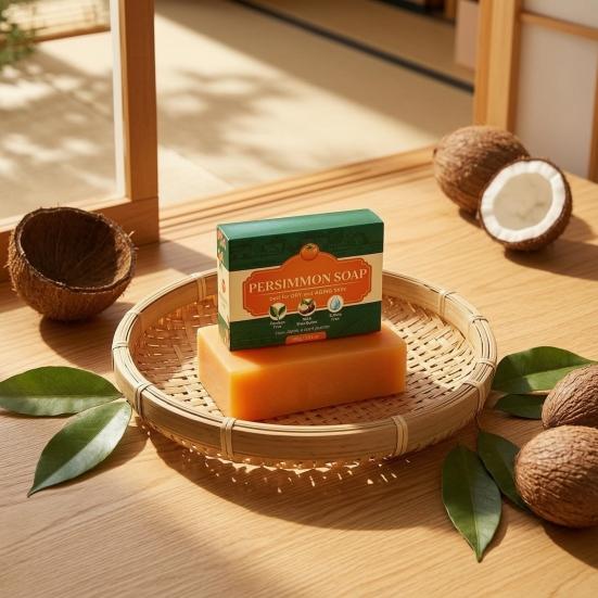 Persimmon Extract Natural Oil Deodorant Bar with Olive Soap & Shea Butter