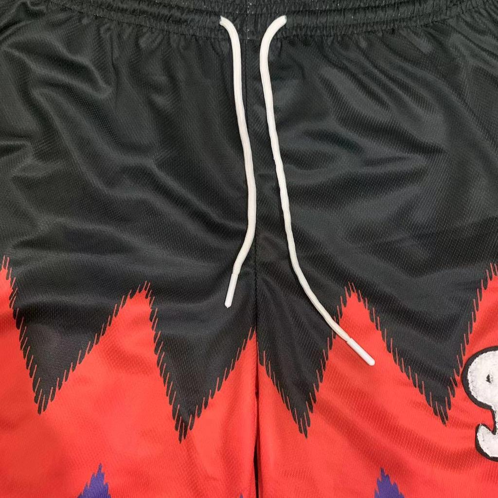 Amerikanska BKTSQD Digitaltryck Snabbtorkande Lös passform Plusstorlek Basketshorts för män