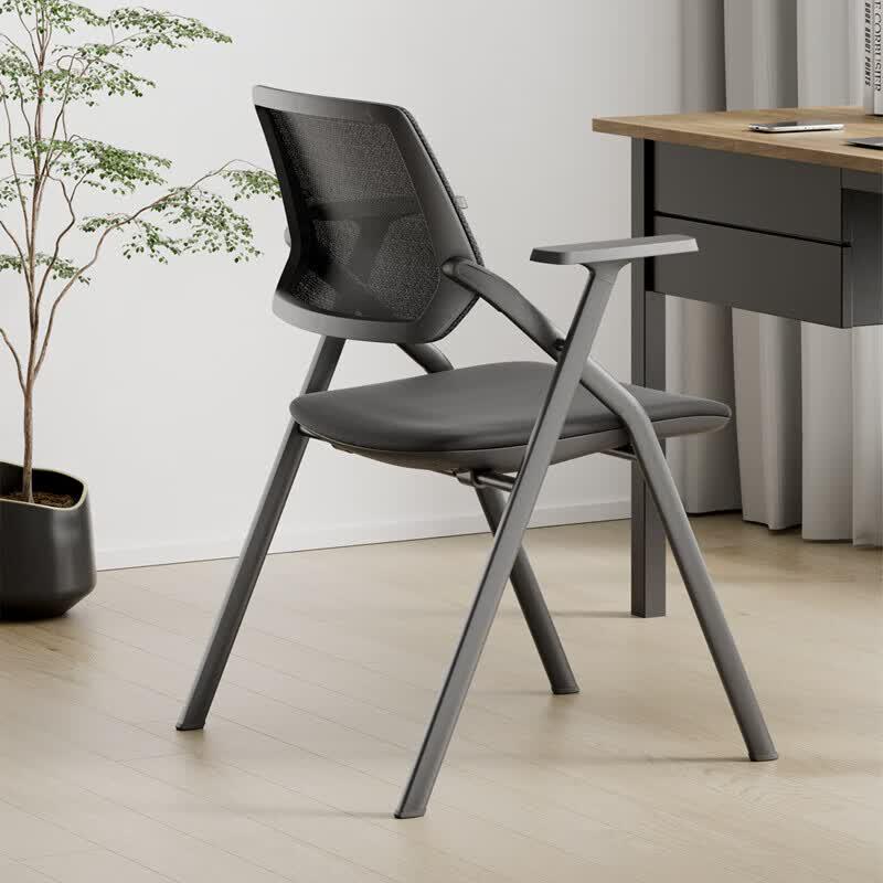 Deli KF251-B Foldable Office Training Chair with Writing Tablet