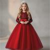 Ropa formal para niños: Vestido largo de lentejuelas estilo princesa para niñas