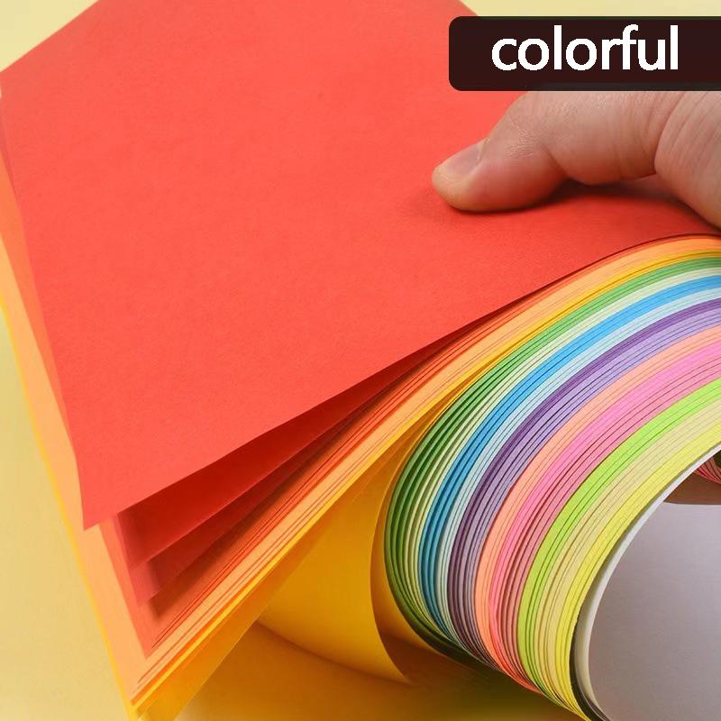 100pcs Origami Square Paper Double Sided Folding Lucky Wish Paper Crane Craft Paper DIY Arts Crafting Colorful Scrapbooking