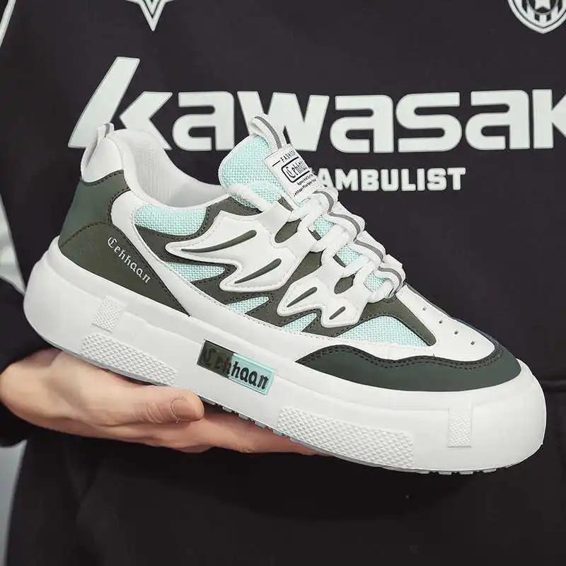Platform In The Forest Chassure Tennis Men's Sneakers 48 Size Flat Shoes Luxury Sport Celebrity Street Shows Real