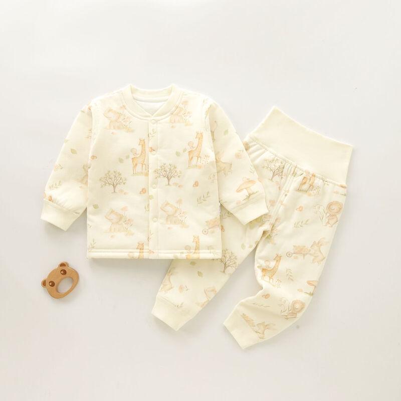 Baby Quilted Thermal Pajama Set 90