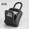 Key Lock Box Sturdy Portable Security Lock Box 4 Digit Combination Lockbox for Home Office Garage Apartment Spare Keys