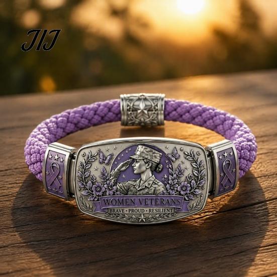 Leichtes Blumen-Armband Walk in Faith Geflochtenes Armband für Damen, Friedensvogel Geschenk Ehefrau Mutter Emaille-Armband, Inspirierendes Christliches Religiöses