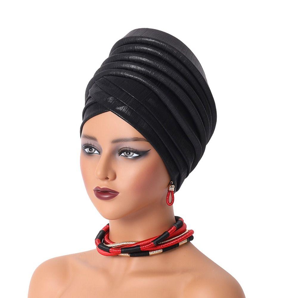 Turbante African Auto Gele Headtie Elegant Bonnet New Headcard