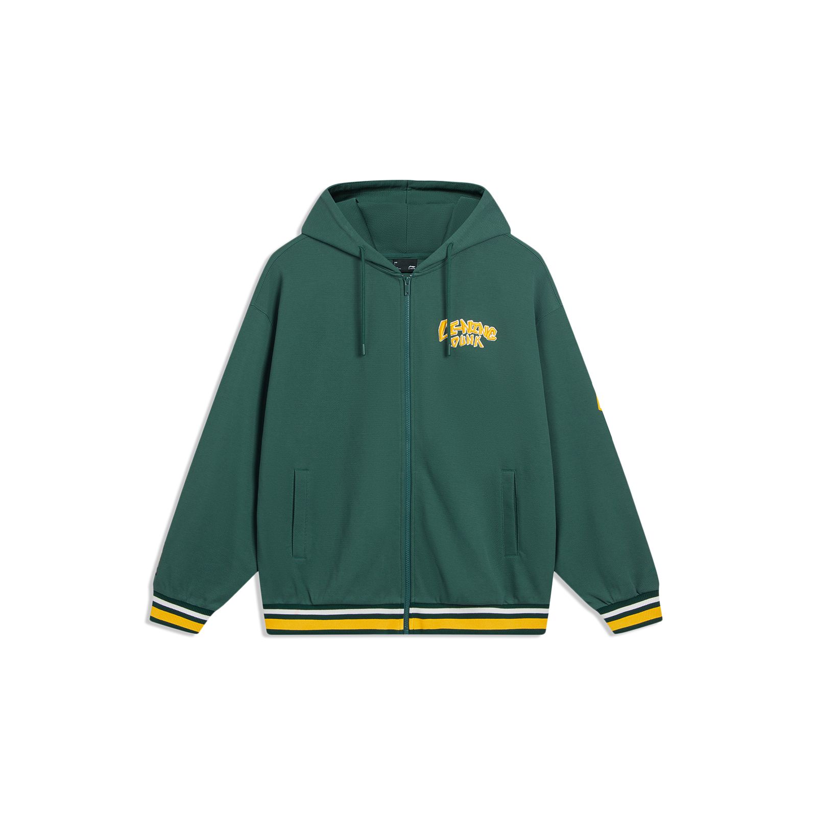 Li-Ning Sports Fashion Series Alphabet Zip-Up Long-Sleeve Sweatshirt Unisex Tops Turquoise AWDT549-3 XL