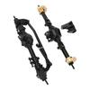 RC Front Rear Axle 27T 8T Internal Mounting Gear RC Car Axle Assembly Set with Link Mount for SCX10 PRO Black