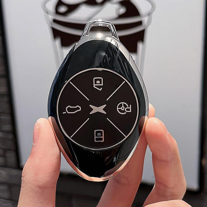 XPeng New P7 G3 Car Key Fob Cover for 20/21/22 Models - Unisex Remote Control Protector