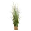 Artificial Grass Plant, 1194mm Reed Flower Grass In Pot, Premium PVC Faux Fake Greenery Shrubs Plant for Indoor Outdoor House Home Garden Office Room