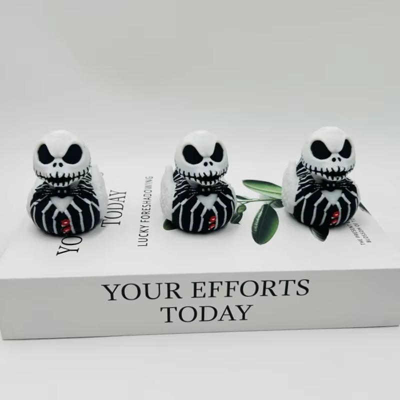 MINISO 3D Printed Duck Model Toy Simulated Animals Death God Duck Ghost Duck for Home Desk Decoration or Kids Christmas Gifts