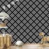 Wallpaper Black and white checkered graphite and gray 50x1000