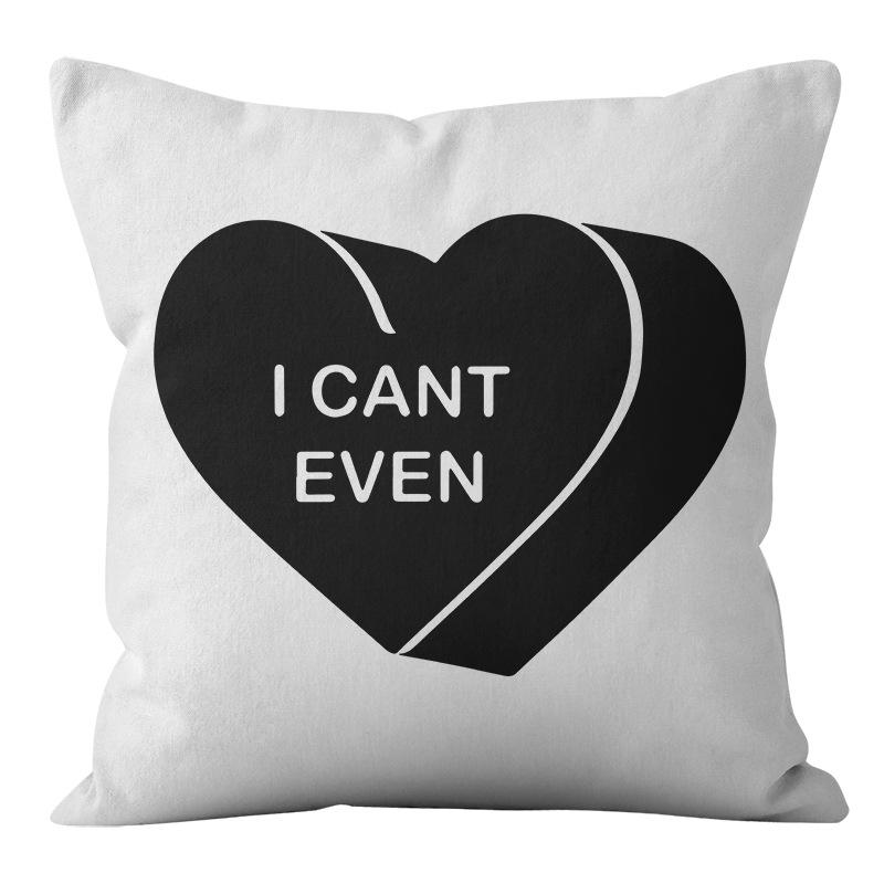 Stil Minimalist Nordic Alb-Negru Abstract Geometric Față de Pernă Acasă Living Canapă Pernă Față de Pernă