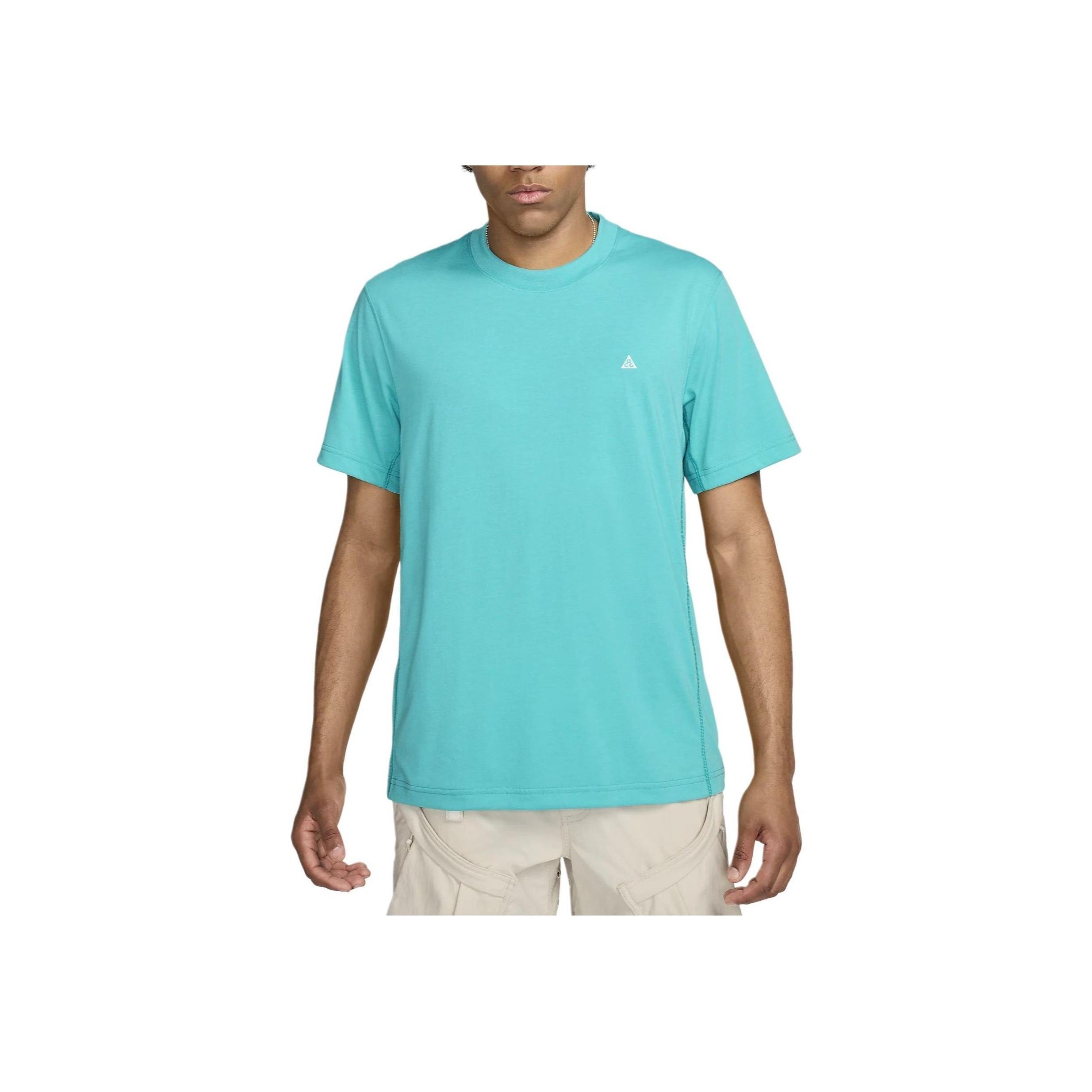 

Nike Dri-Fit Adv UV Short-Sleeve Top Logo Embroidery Round Neck T-Shirt Men Tops Green FN8411-345 M