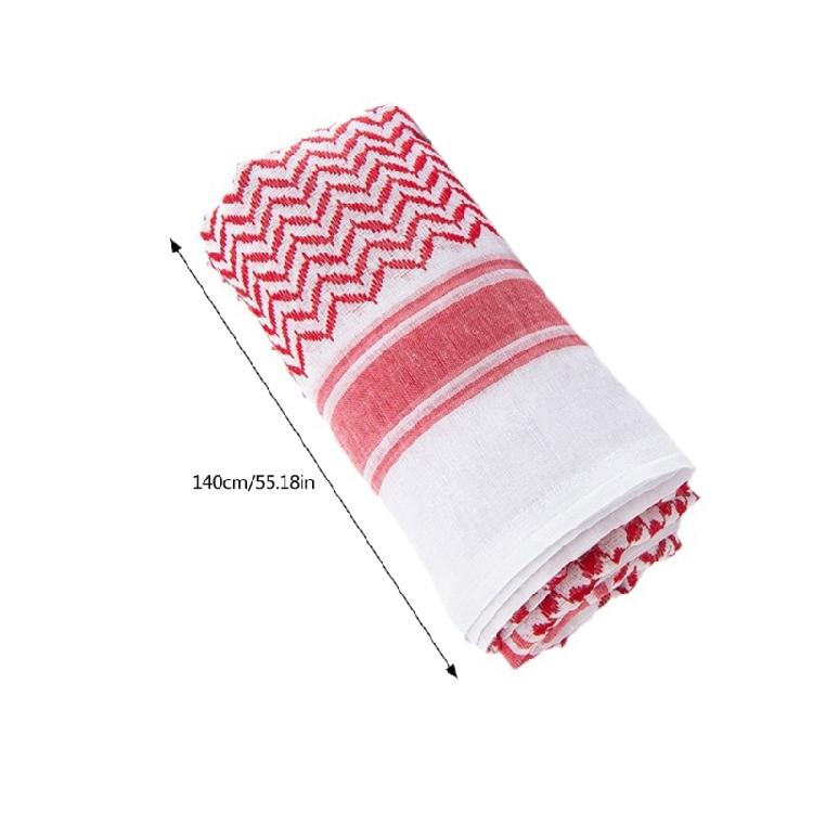 Desert Shemagh Scarf High Absorb Arab Headscarf Traditional Keffiyeh Bandana Adult Headwrap Arabian Scarf Head Covering