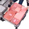 Travel Organizer Cubes 6-Piece with 4 Compartments, Luggage Packing Cubes for Underwear, Socks, Clothes, Suitcase Storage Bags