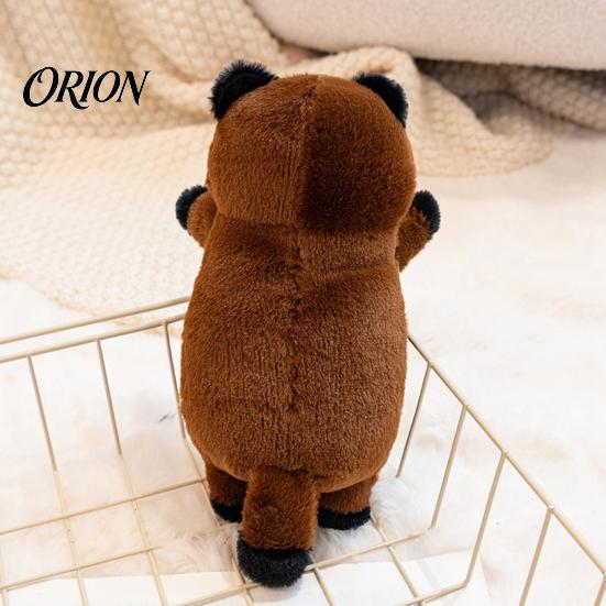 Non-shedding Baby Doll Fox Stuffed Animal with Sound, Cartoon Plush Bear Squirrel Toy, Hands-on Skill Toy Soft Cuddle for Children, Birthday Gift Boys