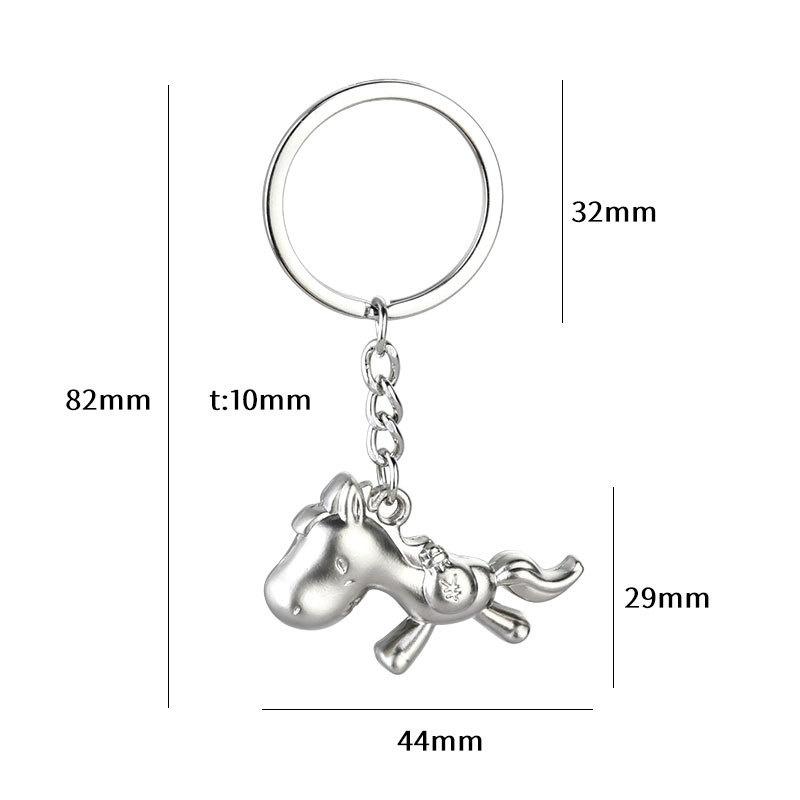 2026 Year Of The Horse Keychain Lanyard For Women Men  Lucky Animal Alloy Jewelry Bag Car Accessories  Year Gift