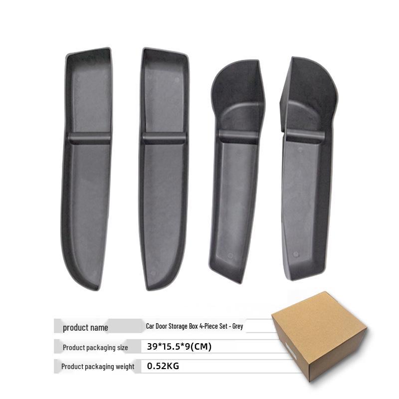 Tesla Model 3 Highland 4-Piece TPE Waterproof Door Storage Box Set