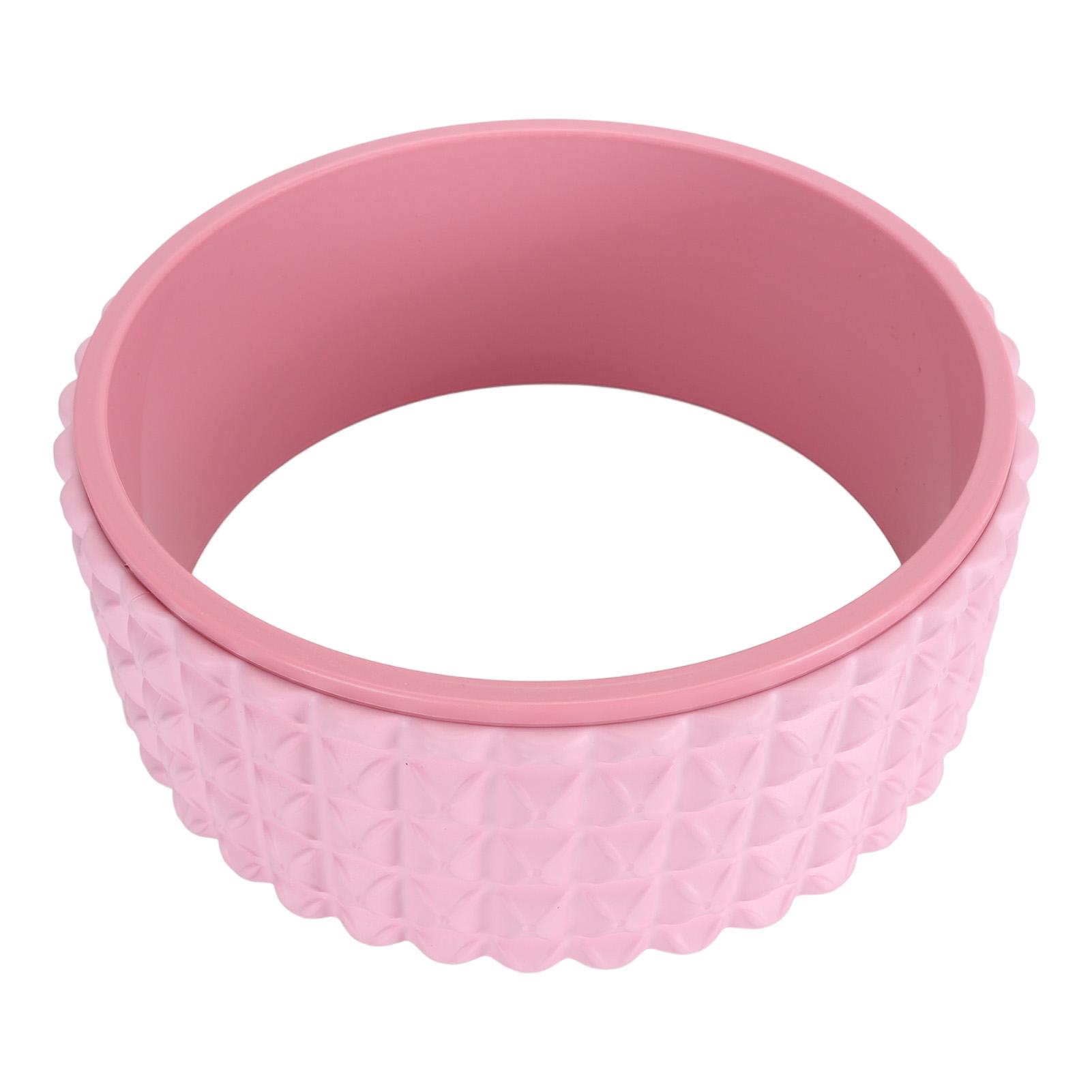 Back Cracker Wheel Floating Points Deep Tissue Massage Back Stretcher Roller Wheel for Beginners Pink