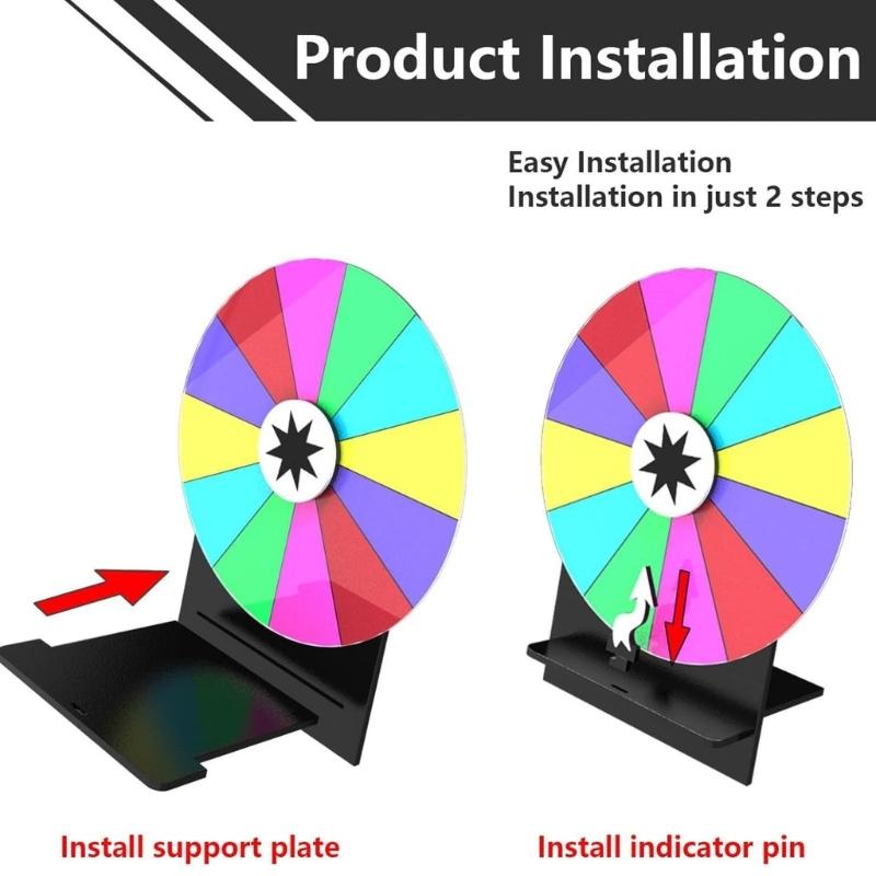Fortune Party Turn Plate Tabletop Prize Turn Plate Lucky Draws Rotating Wheel Erasable Reusable Fortune Wheel Enduring