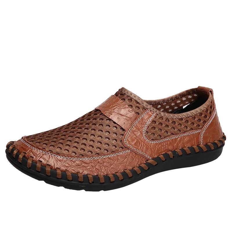 Fashion Breathable Shoes for Men Rubber Genuine Leather Mesh Color Buy New Summer Low Price Luxury H Cheap Liquidation Eva Man Sandals