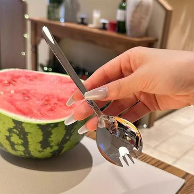 Nerezová lyžica na šalát Kreatívna lyžica Vidlička Vidlička na cestoviny Lyžica na instantné rezance Lyžica na melón Vidlička na tortu Dezertná vidlička