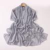 Pearl Chiffon Long Scarf With Rhinestone For African Women