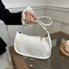 Retro Solid Color PU Leather Shoulder Bag Fashi Women's Handbags Casual Designer Hobos Underarm Bag, Suitable for Daily Use