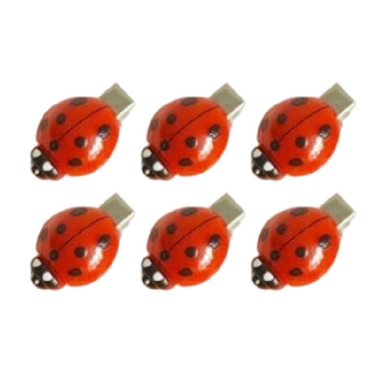 

6PCS Cute Ladybird Hair Clip Barrettes for Kids Women Sweet Style Hairpins Metal Hair Ornament School Party Accessories 1