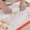 Large Size Silicone Kneading Pad Kitchen Non-Stick Surface Rolling Dough Mat with Scale Cooking Pastry Sheet Oven Liner Bakeware