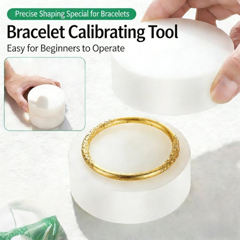 Nylon Jewelry Bangle Shape Correction Tool for Ring and Bracelet Reshaping Smooth Surfaces Repair Tool 84x84x28mm